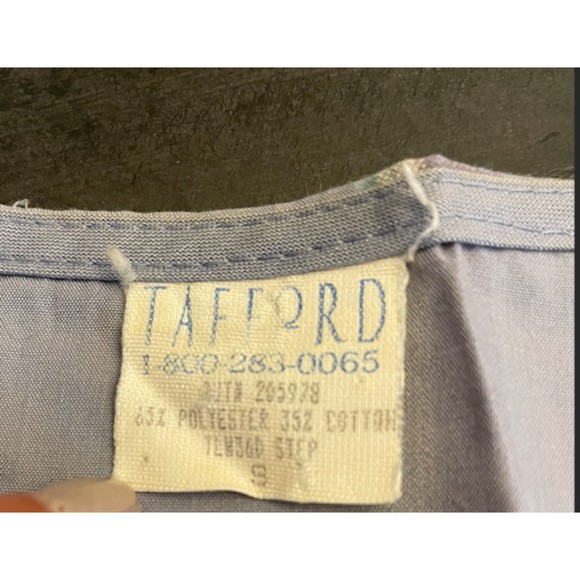 Vintage Scrub Jacket - Ribbed Sleeves-Snap Front- Sz S - Picture 8 of 8